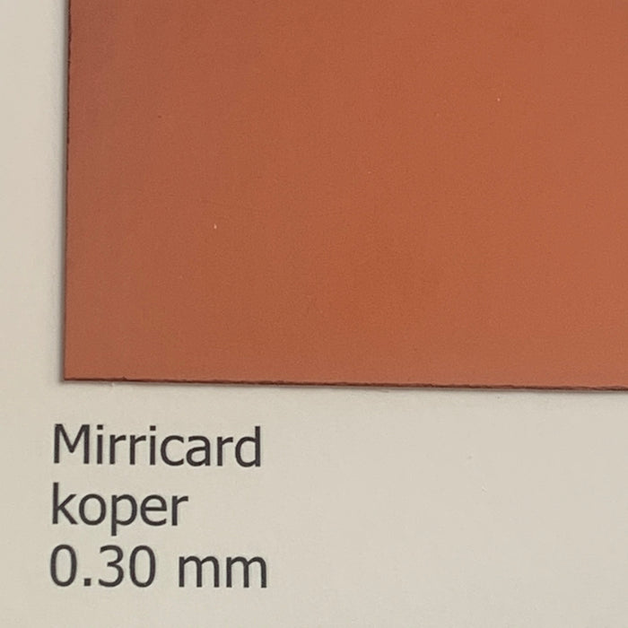 Mirricard koper 0.3mm 70 x 100 cm BL 270gr/m2 (25 platen)
