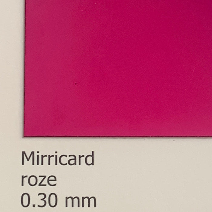 Mirricard roze 0.3mm 70 x 100 cm BL 270gr/m2 (10 platen)
