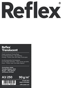 Transparantpapier Reflex A3 90g/m2 doos 250 vel