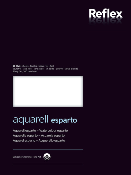 Aquarelpapier Esparto 36x48cm 300g/m2 blok 20 vel