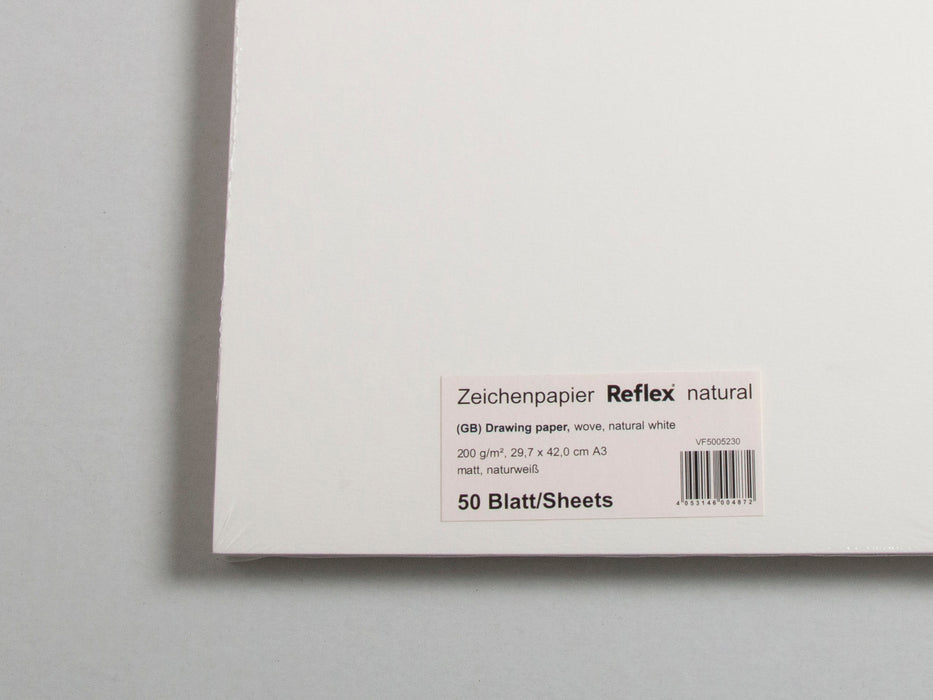 Tekenpapier Reflex natural A3 200g/m2 50 vel