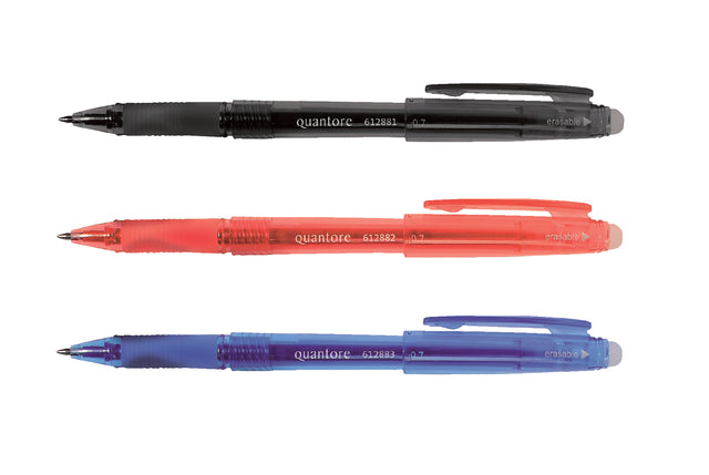 Gelschrijver Quantore erasable 0.7mm blauw (per 12 stuks)
