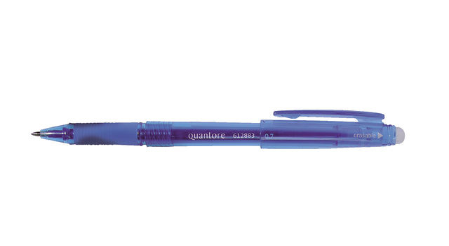 Gelschrijver Quantore erasable 0.7mm blauw (per 12 stuks)