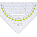 Geodriehoek Aristo 1555/2 225mm met greep transparant