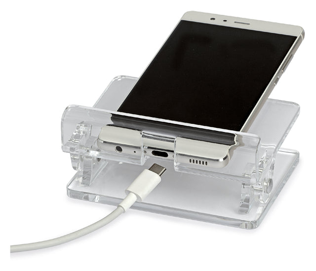 Telefoonstandaard MAUL voor mobiel en tablet acryl