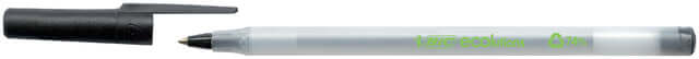 Balpen Bic ecolutions round stic medium zwart (per 60 stuks)