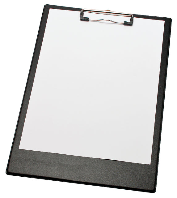 Klembord LPC A4/folio met 2 magneten zwart