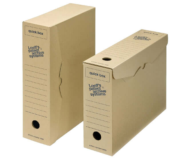 Archiefdoos Loeff Quick Box 3000 A4 335x240x80 (per 50 stuks)