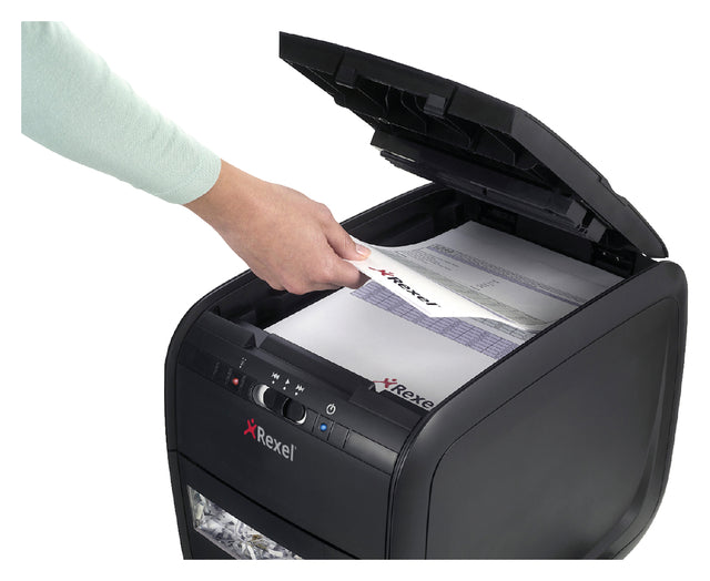 Papiervernietiger Rexel auto+ 60x snippers 4x45mm