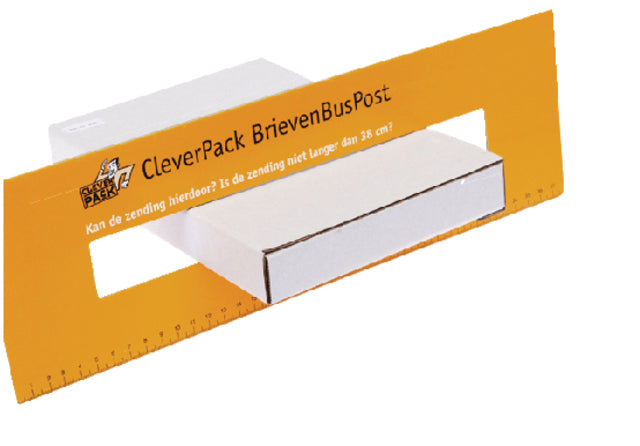 Brievenbusbox CleverPack A4 350x230x26mm karton wit 5stuks