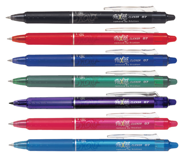 Rollerpen Pilot Frixion clicker ass (per 60 stuks)