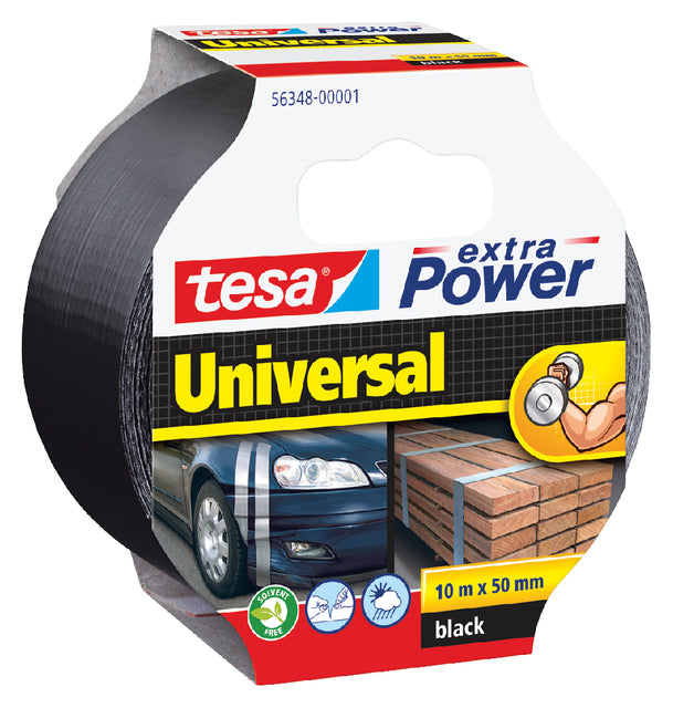 Plakband Tesa 50mmx10m extra Power zwart