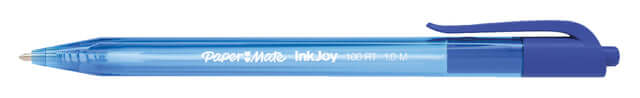 Balpen Paper Mate Inkjoy 100RT blauw medium 80+20 gratis (per 100 stuks)