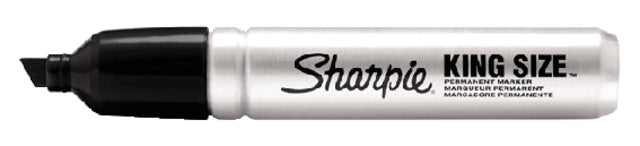 Viltstift Sharpie Pro King schuin zwart 4-7mm (per 12 stuks)