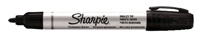 Viltstift Sharpie Pro rond zwart 1.5-3mm (per 12 stuks)