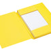 Dossiermap Secolor A4 3 kleppen 225gr geel (per 25 stuks)
