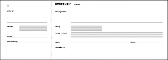 Kwitantieblok Expres SI-40040 105x297mm 100vel