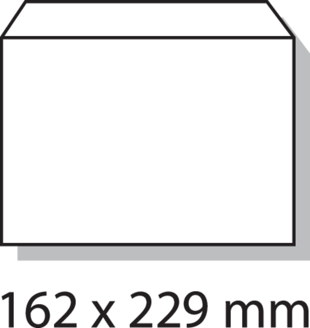 Envelop Quantore bank C5 162x229mm zelfklevend wit 25stuks