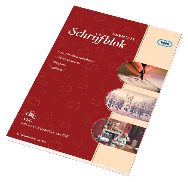 Schrijfblok VNG A4 premium (per 5 stuks)
