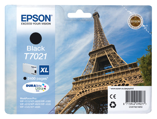 Inktcartridge Epson T7021 zwart HC