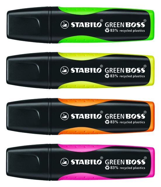Markeerstift STABILO Green Boss 6070/33 groen (per 10 stuks)