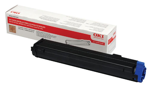Toner Oki 43979102 zwart