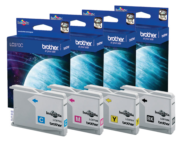 Inktcartridge Brother LC-970M rood