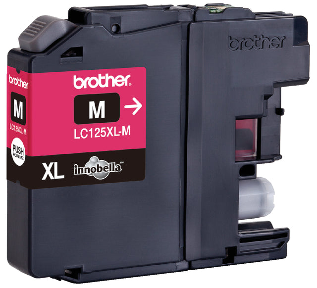 Inktcartridge Brother LC-125XLM rood HC