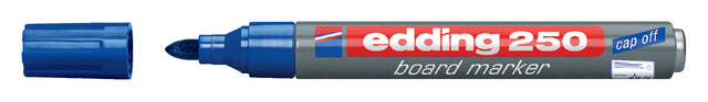 Viltstift edding 250 whiteboard rond blauw 1.5-3mm (per 10 stuks)