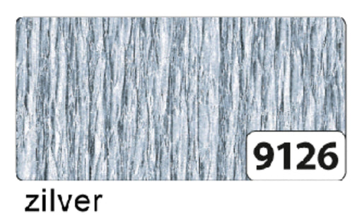 Crepepapier Folia 250x50cm nr9126 zilver (per 10 stuks)
