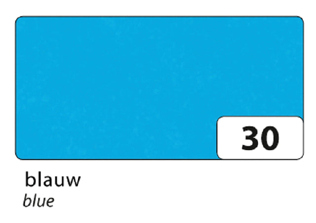 Zijdevloeipapier Folia 50x70cm 20g nr30 blauw set à 5 vel (per 10 stuks)