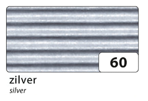 Golfkarton Folia E-golf 50x70cm 250gr nr60 zilver (per 10 stuks)