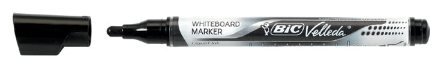 Viltstift Bic Liquid whiteboard rond zwart medium (per 12 stuks)
