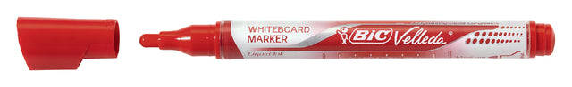 Viltstift Bic Liquid whiteboard rond rood medium (per 12 stuks)
