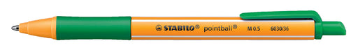 Balpen STABILO Pointball 6030/36 groen (per 10 stuks)