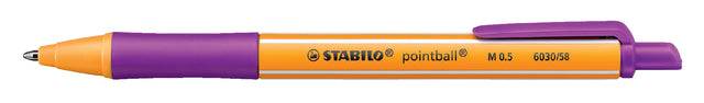 Balpen STABILO Pointball 6030/58 lila (per 10 stuks)