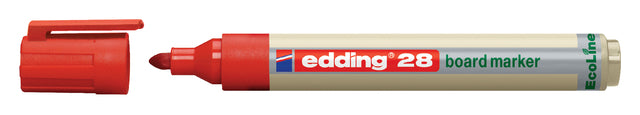 Viltstift edding 28 whiteboard Eco rond rood 1.5-3mm (per 10 stuks)