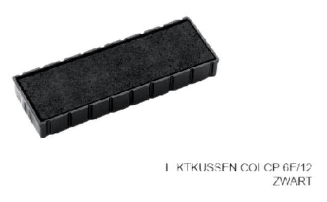 Stempelkussen Colop 6E/12 zwart (per 5 stuks)
