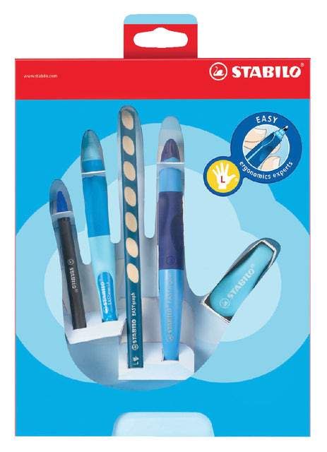 Giftpack STABILO Easyergonomics Experts blauw links