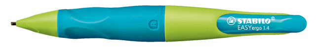 Vulpotlood STABILO Easyergo 1.4mm rechtshandig limoen/aquamarine blister
