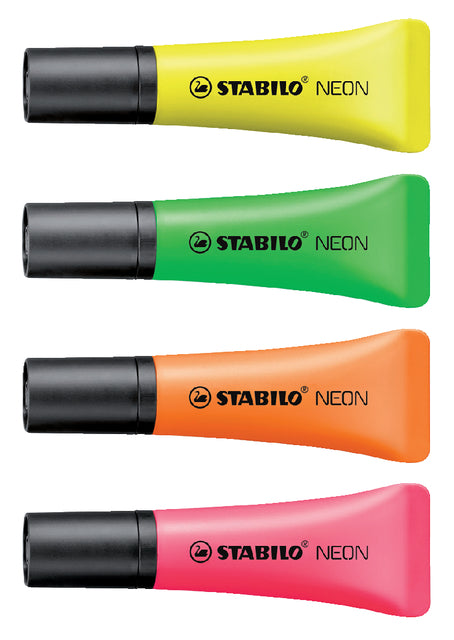 Markeerstift STABILO 72/24 neon geel (per 10 stuks)