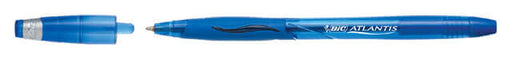 Balpen Bic Atlantis stick 0.32mm breed blauw (per 12 stuks)