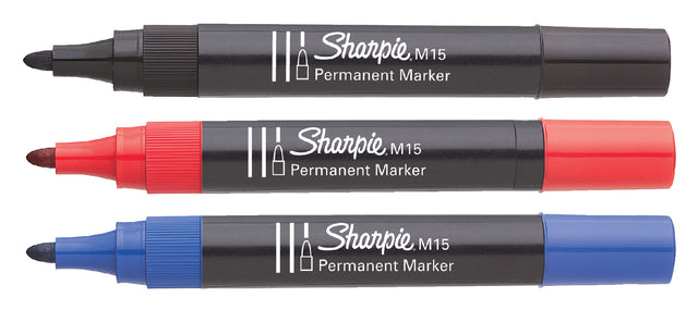 Viltstift Sharpie M15 rond blauw 1.8mm (per 12 stuks)