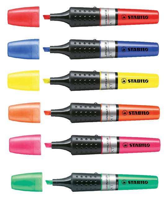 Markeerstift STABILO Luminator 71/6 etui à 6 kleuren