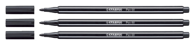 Viltstift STABILO Pen 68/46 zwart