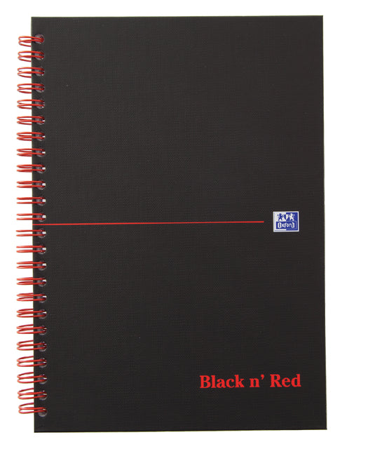 Notitieboek Oxford Black n' Red A4 70v lijn