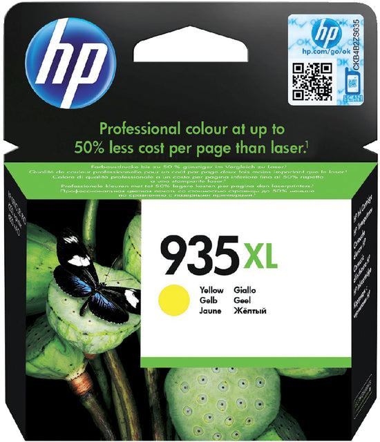 Inktcartridge HP C2P26AE 935XL geel HC