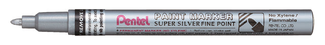 viltstift Pentel MSP10 ronde punt 1.5mm zilver (per 12 stuks)