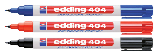 Viltstift edding 404 rond rood 0.75mm (per 10 stuks)