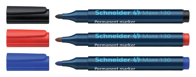 Viltstift Schneider 130 rond blauw 1-3mm (per 10 stuks)